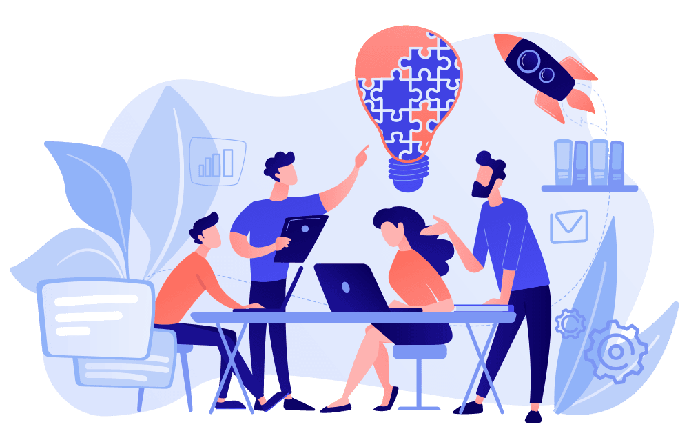 The Dwata Technologies team collaborating on a client engagement